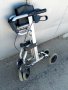 Инвалидна АЛУМИНИЕВА количка ролатор, проходилка, за хора в тежко положение,под наем или продажба, снимка 2