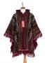Автентичнo еквадорско унисекс отворено пончо, 100% вълна, червено-кафяво, снимка 3