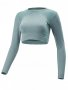BRILLE Блуза Seamless Crop Comfort, снимка 1 - Блузи с дълъг ръкав и пуловери - 36941303