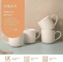 Нов комплект от 4 броя Керамични Чаши Mikasa Cranborne 320ml Подарък дом кухня, снимка 9
