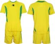 Екип за футбол/ волейбол/ хандбал, фланелка с шорти жълто. 