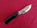  Ловен нож за кожар ст.65х13. Русия. скорпион., снимка 4