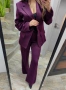 Лилав дамски костюм, снимка 3