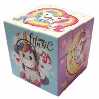 Куб Ahelos, Unicorn Тип Рубик, Магически, снимка 2 - Образователни игри - 40142984