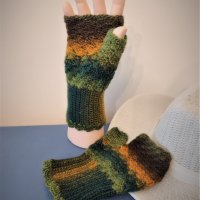 Плетени ръкавици без пръсти - чисто нови, снимка 1 - Ръкавици - 42618934