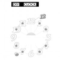 3D стенен часовник с Арабски цифри 4202, снимка 15 - Други стоки за дома - 30908154