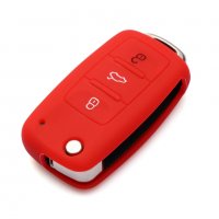 Силиконов калъф за ключ за VW, Scoda, Seat, снимка 7 - Аксесоари и консумативи - 27815561