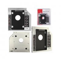 Нова кутия за втори хард диск 2.5” HDD/SSD 12.7mm и 9.5mm, Caddy за лаптоп, SATA III, снимка 4 - Части за лаптопи - 38764360