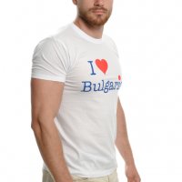 Нова мъжка тениска с трансферен печат Аз обичам България, I LOVE BULGARIA, снимка 7 - Тениски - 29889945