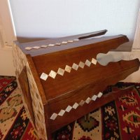 Османска масичка , инкустрация със седеф, снимка 4 - Антикварни и старинни предмети - 39690398