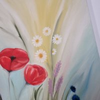 "Пролетно настроение" - авторска картина с маслени бои, снимка 4 - Картини - 44212345