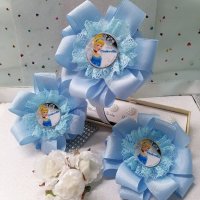 Много красив аксесоар за коса Пепеляшка в нежно синьо! , снимка 2 - Шноли, диадеми, ленти - 31577995