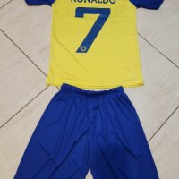 КРИСТИАНО РОНАЛДО АЛ НАСЪР 2023 НОВИЯ Екип AL NASSR RONALDO детско, снимка 4 - Футбол - 39494412