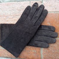 Дамски ръкавици естествен велур, снимка 3 - Шапки - 23746865