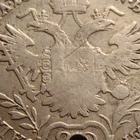 Сребърна монета 20 кройцера 1828г. Франц първи Виена Австрия 23919, снимка 7 - Нумизматика и бонистика - 42899822