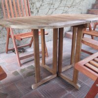 Скандинавско производство-  тиково дърво ,маса,стол, снимка 6 - Градински мебели, декорация  - 39577834