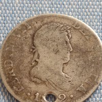 Сребърна монета 2 реала 1822г. Фернандо седми Мексико 13693, снимка 5 - Нумизматика и бонистика - 42915234