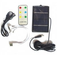Лампа с акумулаторна батерия соларен панел и USB зарядно 5024, снимка 2 - Соларни лампи - 30895502