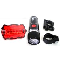 3001 Универсален комплект LED светлини за велосипед фар и стоп, снимка 5 - Аксесоари за велосипеди - 37593297