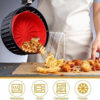 силиконова тавичка за печене в air fryer, снимка 3 - Съдове за готвене - 39329263