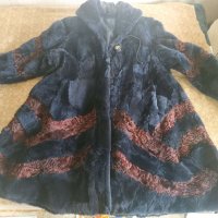 Ново гръцко елегантно модерно палто от естествена кожа, снимка 1 - Палта, манта - 39652248