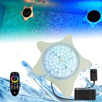 JIANUO Подводни светлини за басейн, RGB LED 15W, снимка 1 - Басейни и аксесоари - 42243491