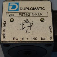 пресостат за налягане DUPLOMATIC PST 4/21N-K1/K 6-140Bar, снимка 4 - Резервни части за машини - 37052610