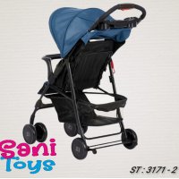 Лятна детска количка ZIZITO Adel, синя, снимка 2 - Детски колички - 38205603