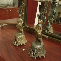 Красиви антикварни френски свещници , снимка 1 - Антикварни и старинни предмети - 38418094