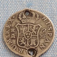 Сребърна монета 2 реала 1795г. Карлос IV Мадрид Испания 13640, снимка 6 - Нумизматика и бонистика - 42915094