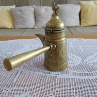 Старо Арабско-Турско медно джезве , снимка 5 - Антикварни и старинни предмети - 33777035