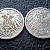 Стара монета 5 пфенига 1901 г. буква А , 2 броя - Германия- хит цена !, снимка 4 - Нумизматика и бонистика - 39724375