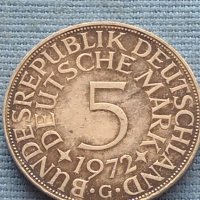 Сребърна монета 5 марки 1972г. Германия уникат за КОЛЕКЦИОНЕРИ 39622, снимка 1 - Нумизматика и бонистика - 42763438