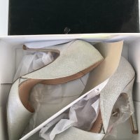 Нови сребристи обувки Miss KG номер 37, снимка 4 - Дамски обувки на ток - 37441764