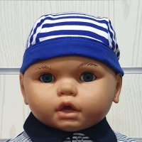 Нов детски класически моряшки бандан, от 1 месец до 10 години, снимка 3 - Шапки, шалове и ръкавици - 29974637