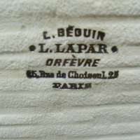 № 6177 стари френски ножчета - L.Lapar - Paris  - 9 броя с кутия   - надпис / маркировка , снимка 6 - Антикварни и старинни предмети - 36570440