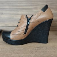 Дамски обувки на платформа от естествена кожа, снимка 7 - Дамски ежедневни обувки - 30761056