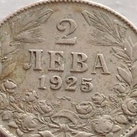 Монета 2 лева 1925г. Царство България стара рядка за КОЛЕКЦИОНЕРИ 32754, снимка 3 - Нумизматика и бонистика - 38542810