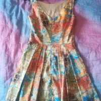 Къса рокля Junona в пъстри цветове, снимка 1 - Рокли - 30357787