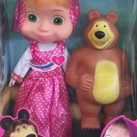 Голяма кукла със светлини и звуци на Маша и Мечокът, снимка 1 - Кукли - 40343545