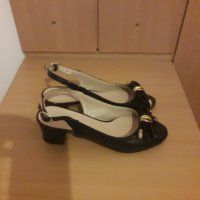 Елегантни дамски сандали от естествен лак, номер 36 , снимка 5 - Сандали - 29284266