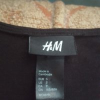 Дамска блуза марка H&M с бродерия, снимка 4 - Тениски - 29566479
