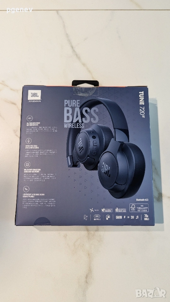 Безжични слушалки JBL - Tune 720BT, снимка 1