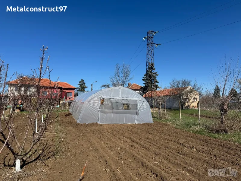 Производство и монтаж на Тунелни оранжерии 6м ширина, снимка 1