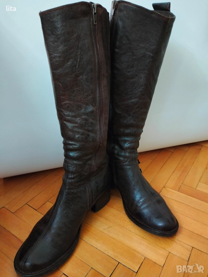 Кожени ботуши Размер 38 , снимка 1