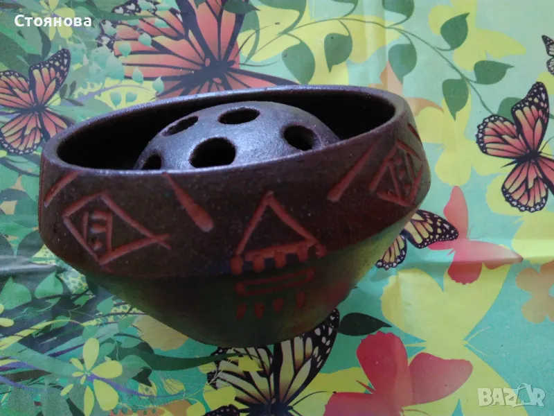 Керамична ваза за икебана , снимка 1