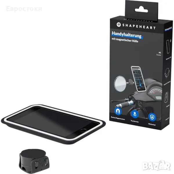 Handyhalterung Стойка за мобилен телефон за скутер Scooter Bundle, размер M, снимка 1