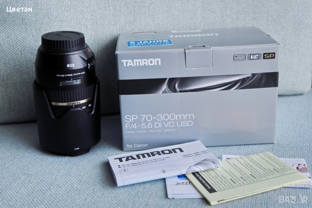 Tamron SP 70-300mm f/4-5.6 Di USD за Canon EF mount , снимка 1