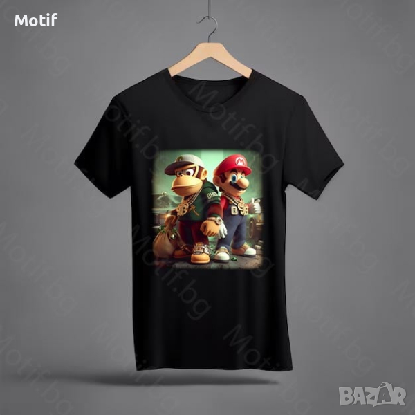 Тениска Motif с цветна щампа Super Mario 3/ Супер Марио 3, снимка 1