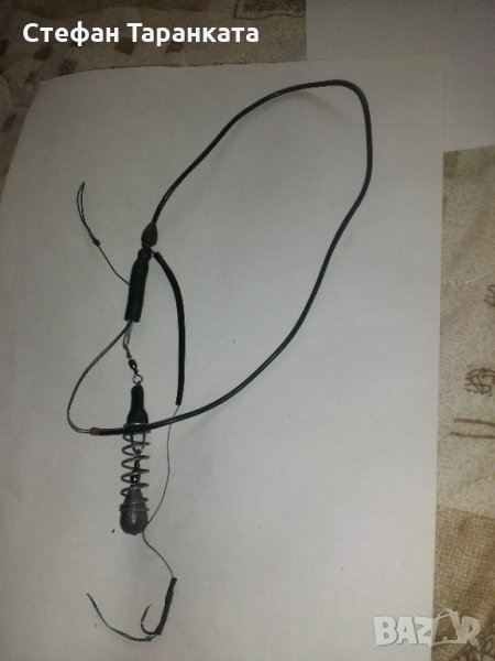 1550 шаранджийски монтаж на косъм със 15 грамова хранилка, снимка 1